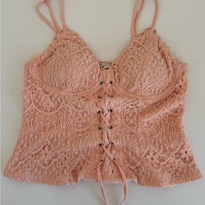 New lingerie style top, was never worn .